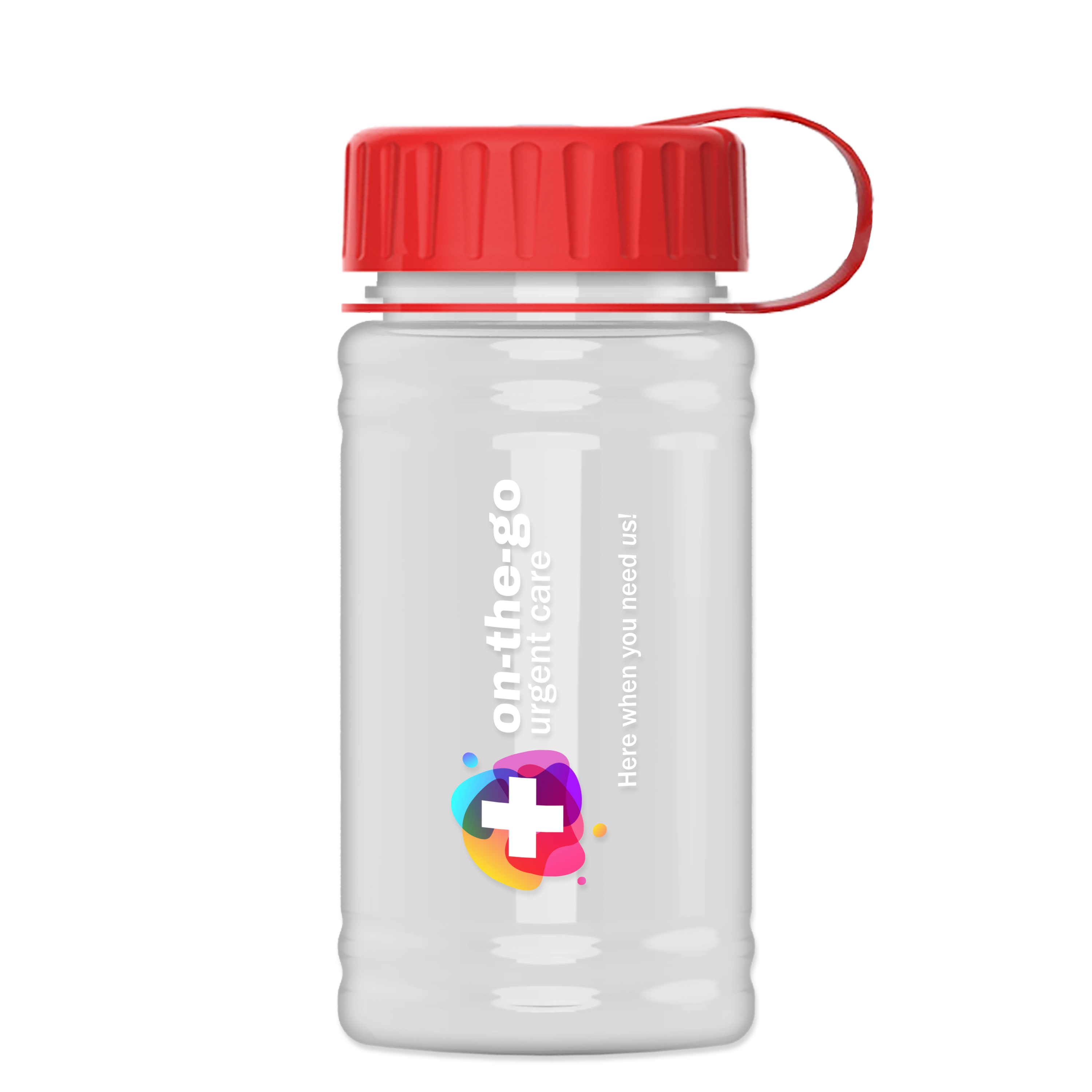 Mini RPET Bottle with Tethered Lid - 16 oz.